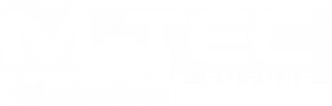 Un logotipo de M-TEC en color blanco y fondo transparente